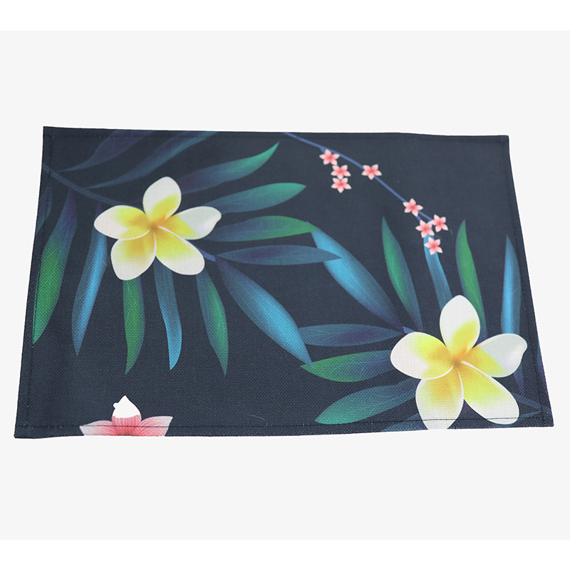 Creative European-style thickened printed waterproof Western placemats, cotton and linen pads, heat insulation pads and coasters can be customized details Picture