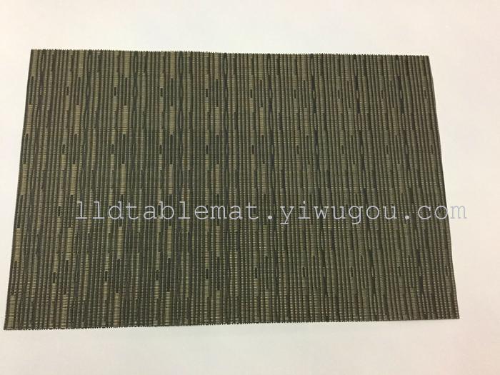PVC placemats, Teslin placemats and table MATS, fashionable and versatile bamboo joint pattern placemats pic 4