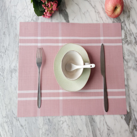 pvc double-striped jacquard Teslin placemats, table MATS, coasters, coffee MATS, tea MATS, outdoor travel and home fashion