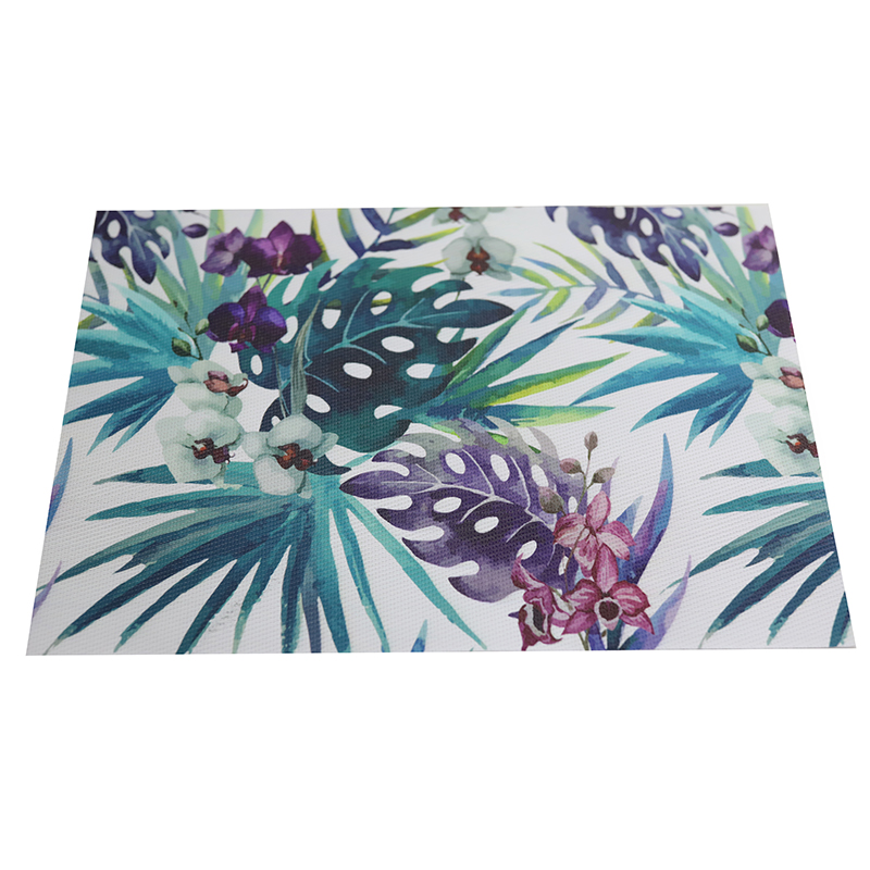 Eco-friendly premium thickened printed woven PVC Teslin placemats, Japanese and European style heat-insulating table MATS, plate MATS and bowl MATS Specification image
