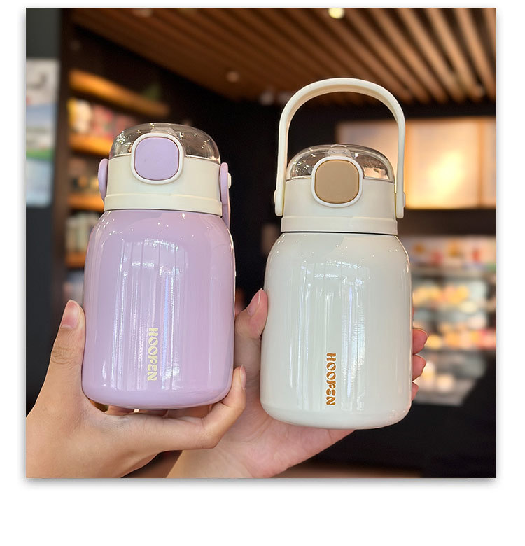 新款ins高颜值316不锈钢保温杯便携随手大肚杯子小巧简约少女水杯详情3