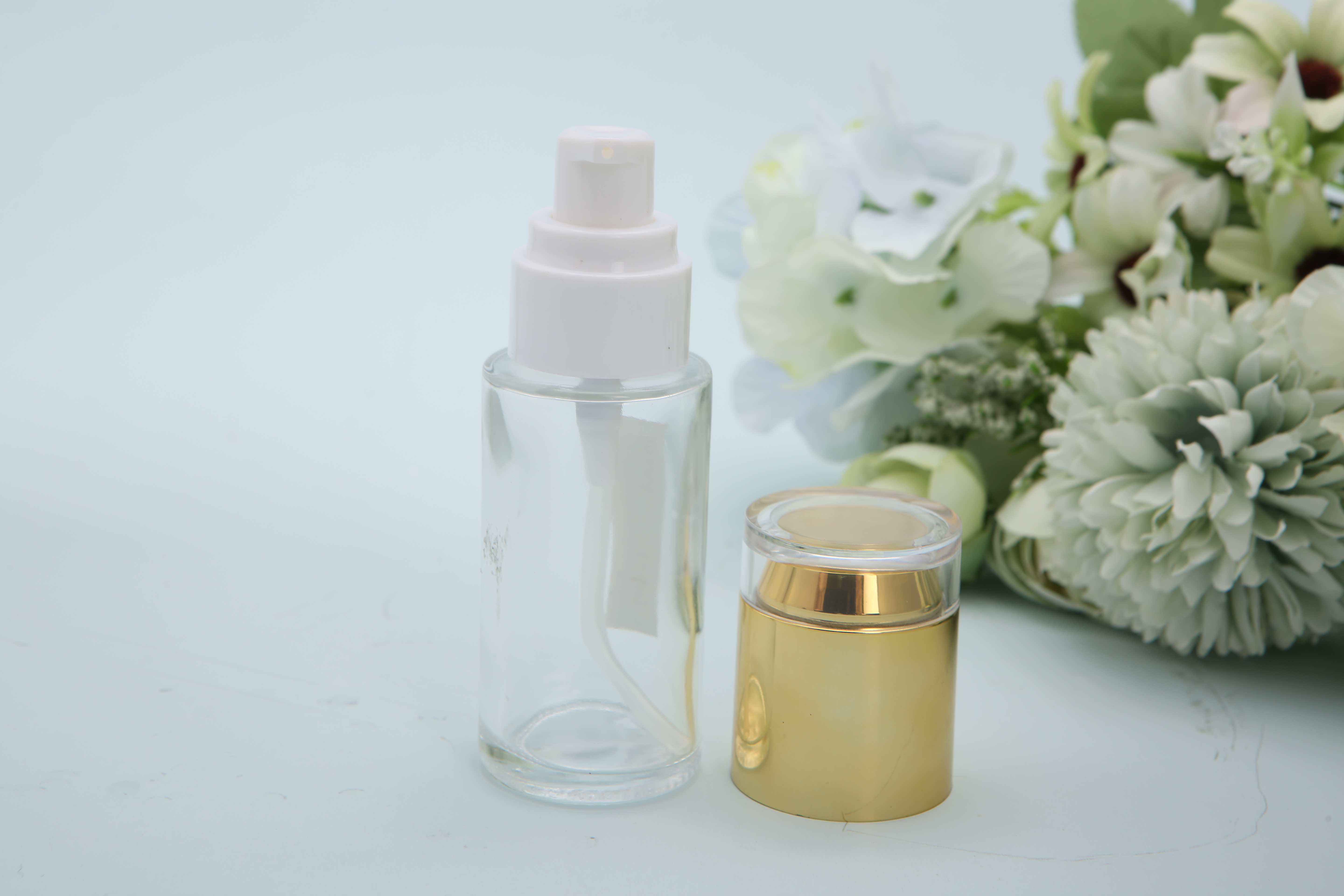 30ml玻璃乳液瓶 化妆品瓶 膏霜瓶 可印logo