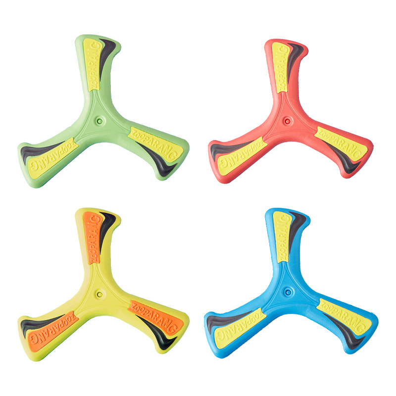Outdoor children's products, throwing boomerangs, soft boomerangs, kindergarten sports and educational toys wholesale, boomerang
