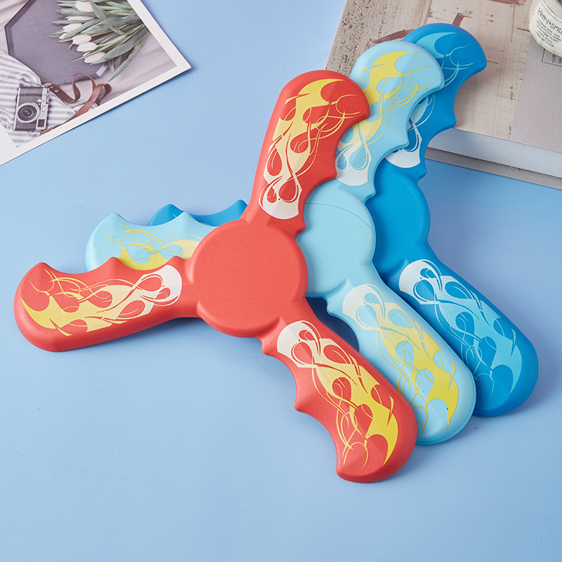 Outdoor children's products, throwing boomerangs, soft boomerangs, kindergarten sports and educational toys wholesale, boomerang