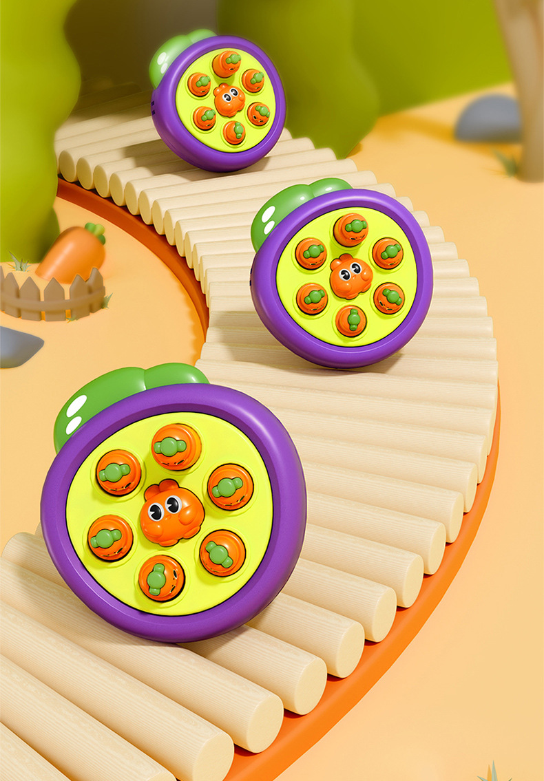 趣味小黄鸭掌上打地鼠游戏机儿童益智卡通打地鼠玩具小玩具批发详情16