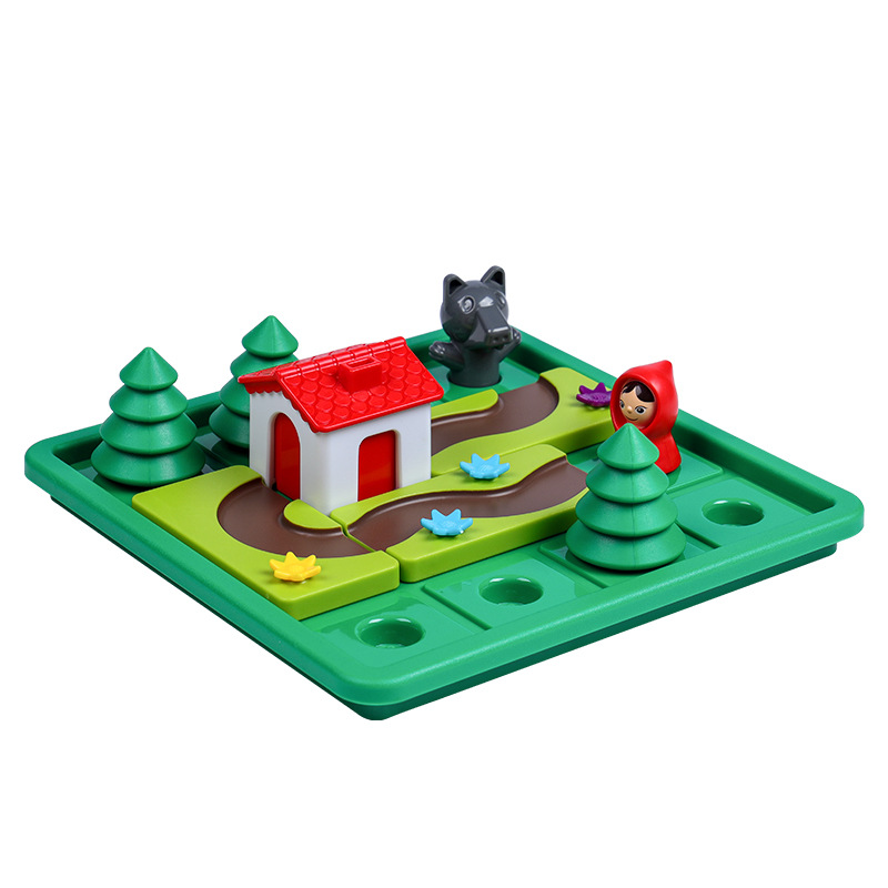 Children's educational space logic thinking challenge board game Little Red Riding Hood and Big Bad Wolf parent-child intelligence pass toy Application Scenario
