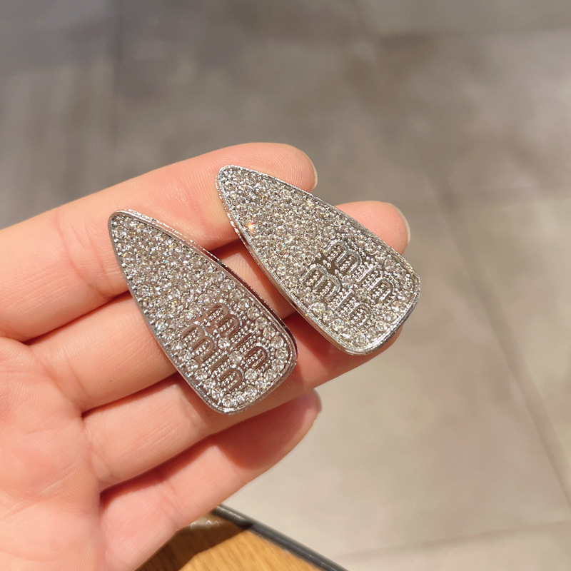 韩国轻奢水钻发夹少女前额碎发刘海侧边夹发卡满钻鸭嘴夹子详情5