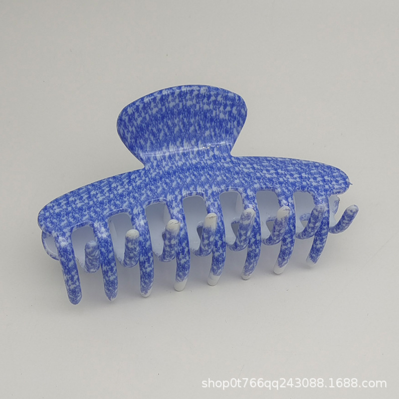 牛仔色龙骨发夹头饰发饰发爪抓夹跨境批发亚马逊hair clip