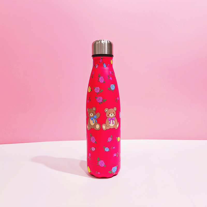 厂家直销跨境304不锈钢保温杯双层真空直筒可乐瓶小熊创意杯STOCK详情10