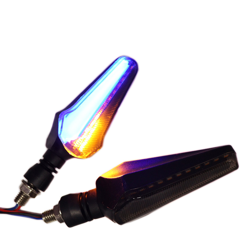 Motorcycle LED turn signal light, electric vehicle water flow 12V turn direction light, dual-color light, indicator signal light, universal type Application Scenario