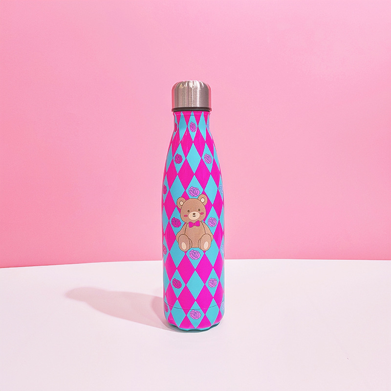 厂家直销跨境304不锈钢保温杯双层真空直筒可乐瓶小熊创意杯STOCK详情9