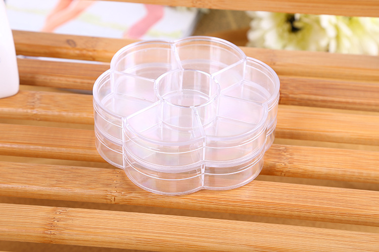 创意家居收纳 梅花7格收纳盒 首饰药盒串珠元件零件盒 批发详情8