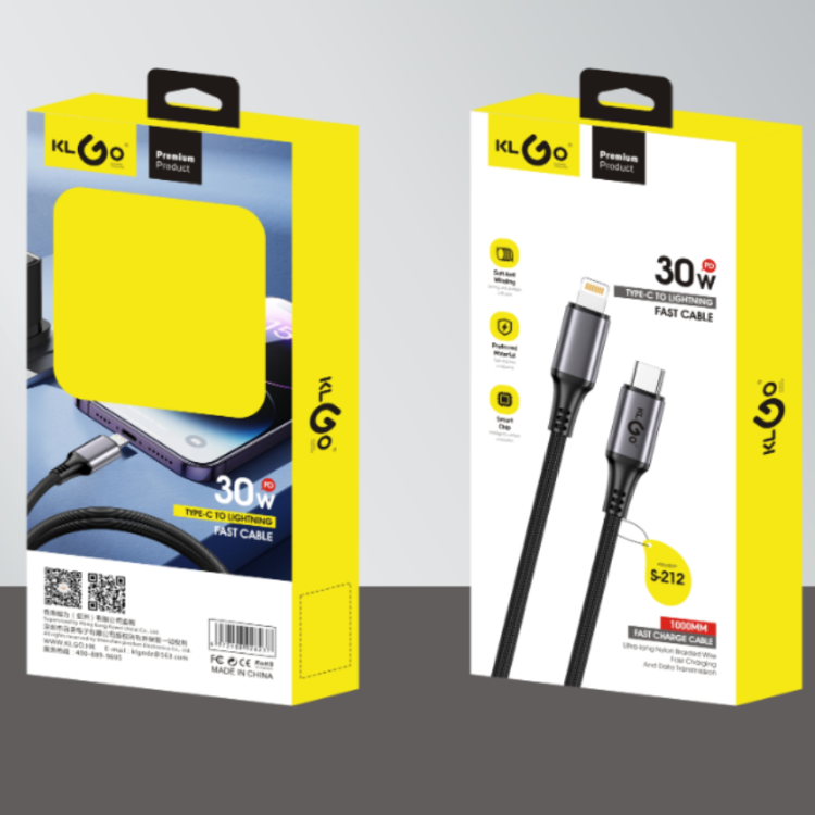 Coolwei Klgo S-212 Pd30w Type-C Ios Fast Charging 30-Watt Data Cable Application Scenario