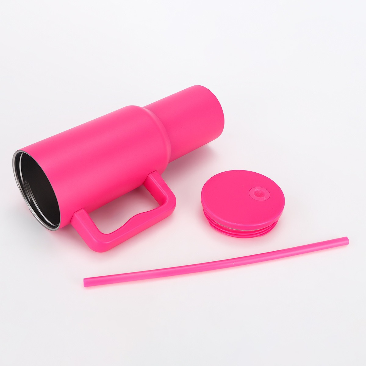 亚马逊不锈钢豹纹吸管30oz保温杯户外便携40oz汽车杯带手柄冰霸杯详情19