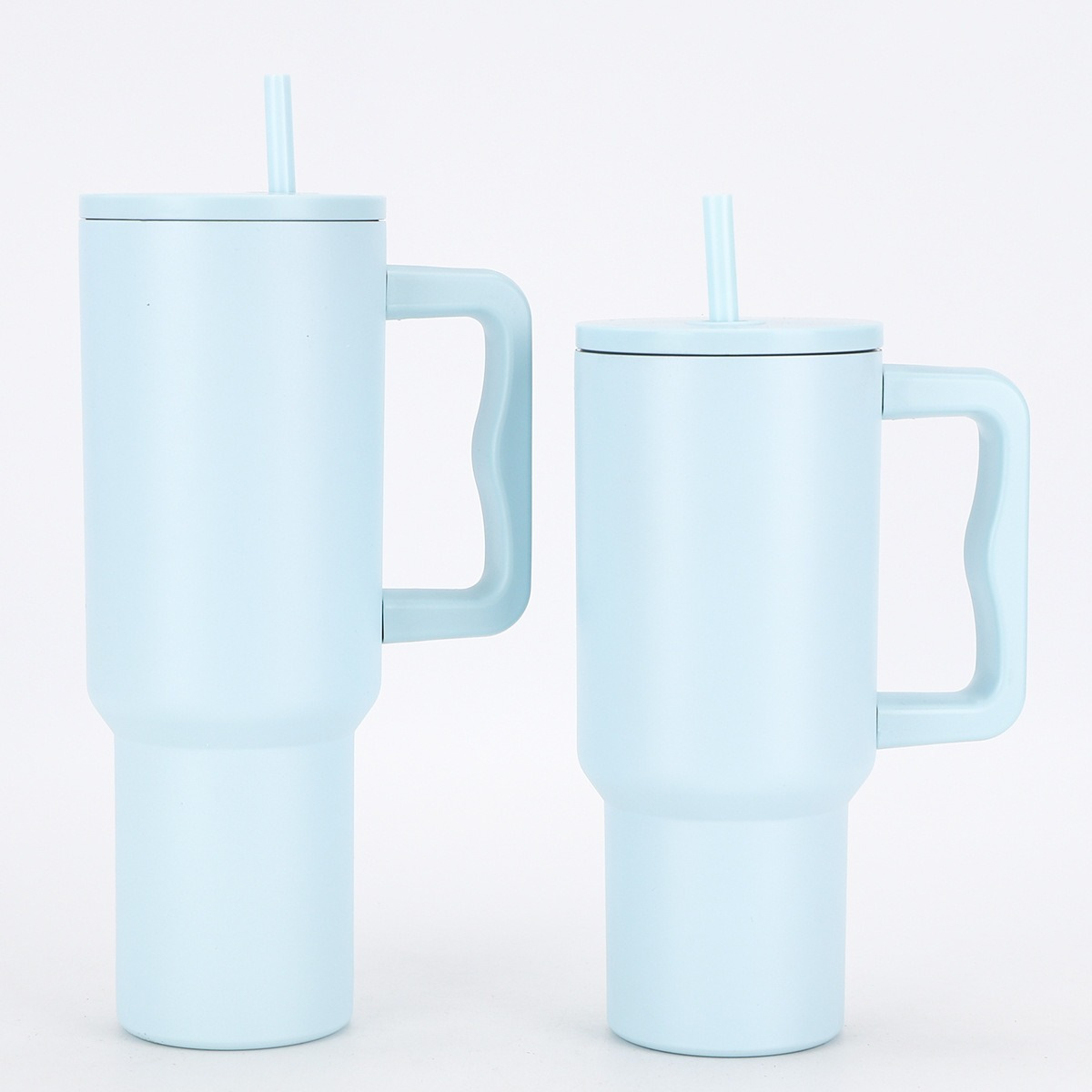 亚马逊不锈钢豹纹吸管30oz保温杯户外便携40oz汽车杯带手柄冰霸杯详情8