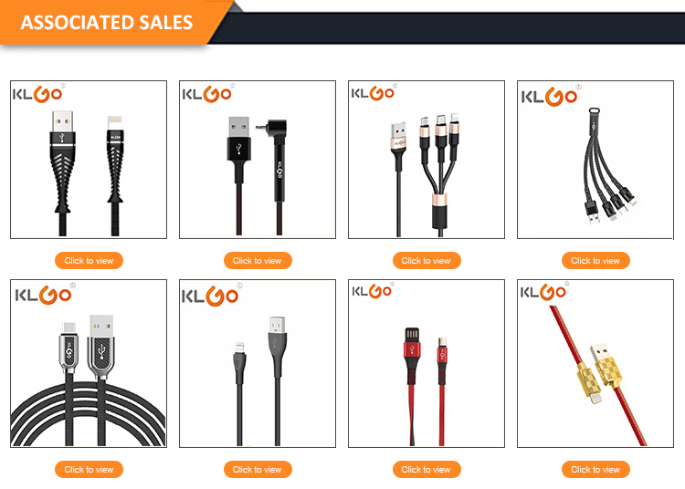 KLGO S-101/S-102/S-103 Apple Huawei charging Cable TYPE-C Samsung V8 Fast Charging data cable pic 3