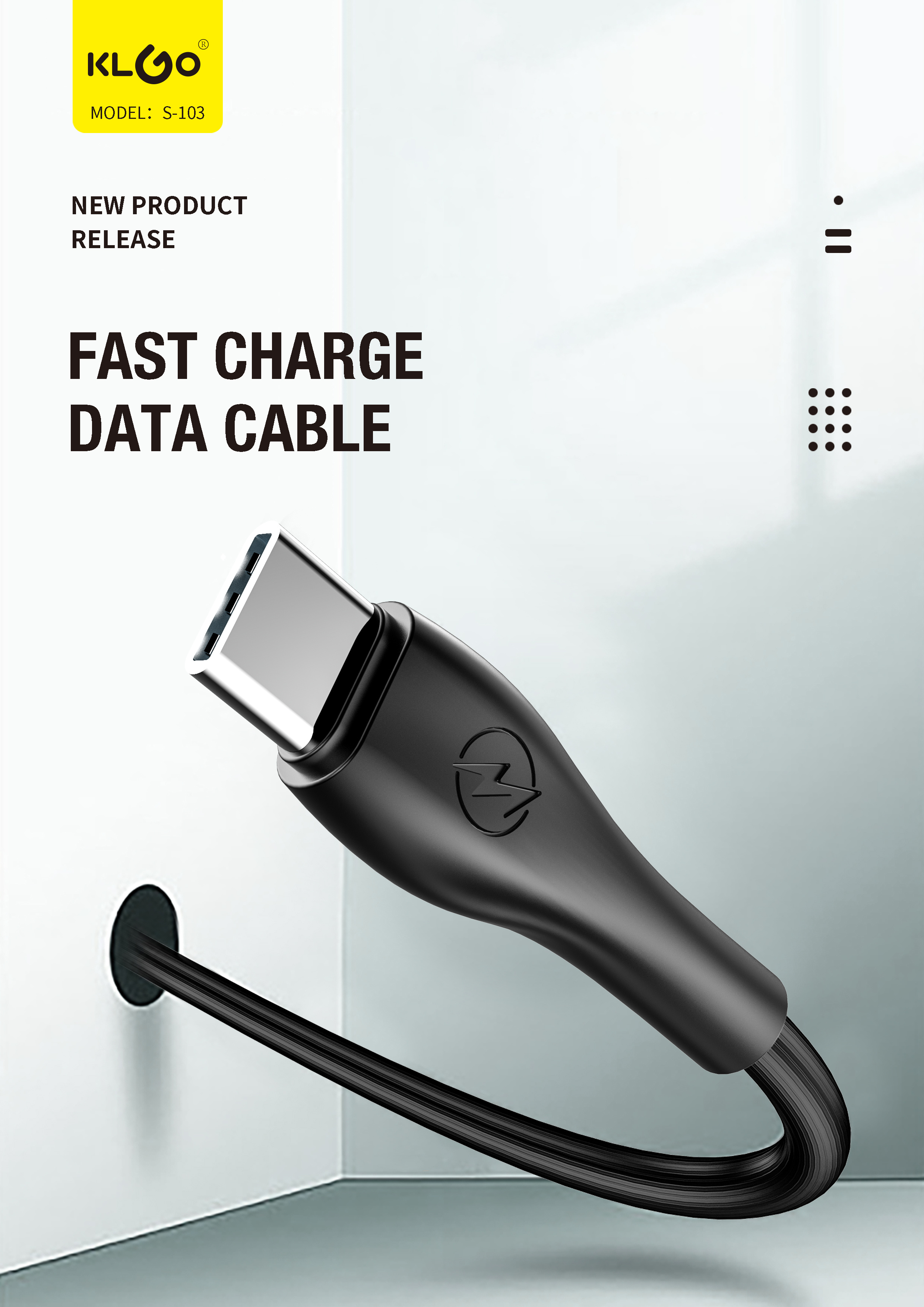 KLGO S-101/S-102/S-103 Apple Huawei charging Cable TYPE-C Samsung V8 Fast Charging data cable pic 4