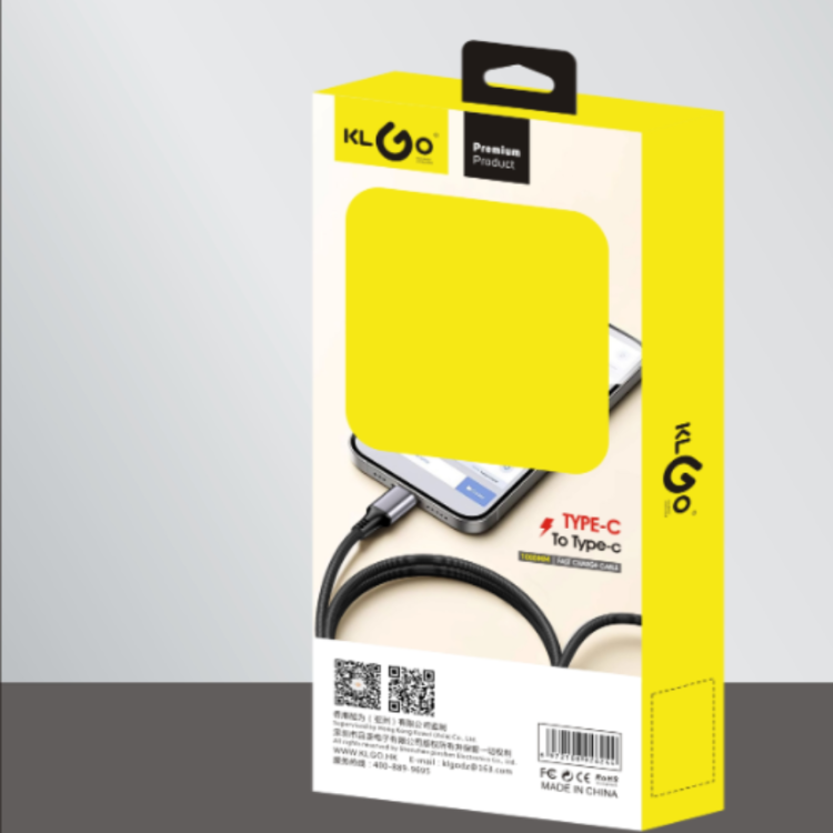 Coolwei KLGO S-213 PD60W TYPE-C to TYPE-C Fast Charging 6Type-C port data cable details Picture