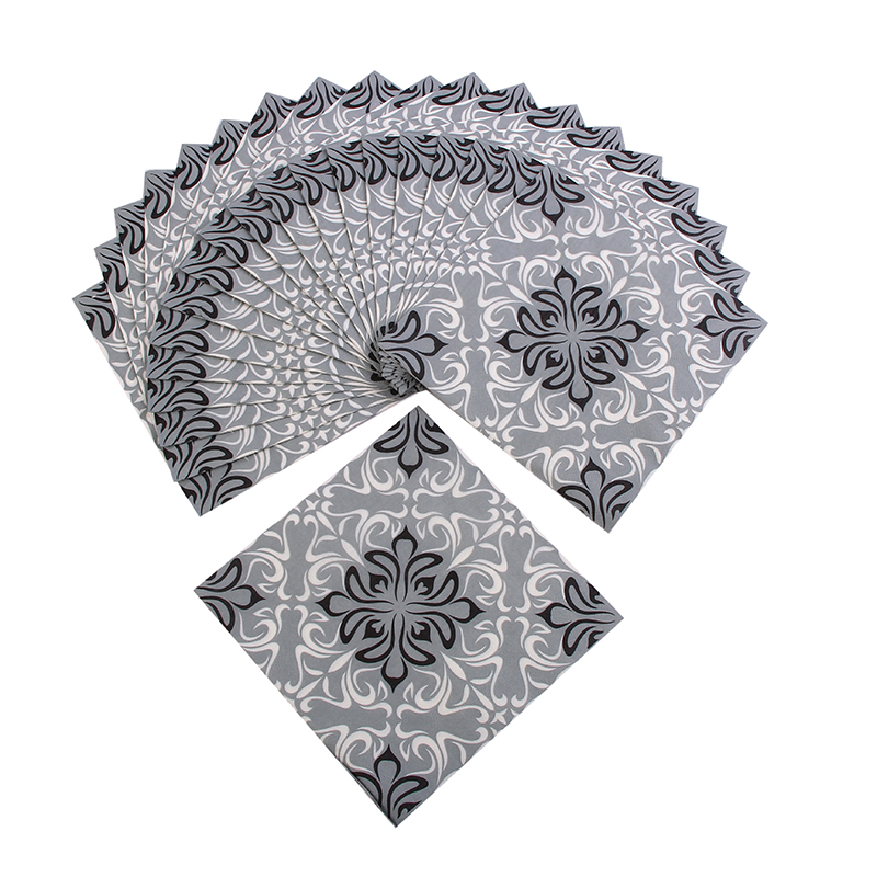 厂家直销批发印花餐巾纸/彩色纸巾花手帕纸