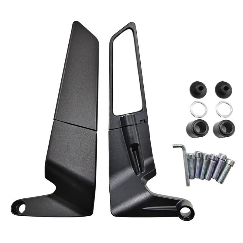 Cross-border exclusive for motorcycles and electric vehicles, universal rearview mirrors, fixed-wing rearview mirrors, flying clothes style, universal car mirrors full figure