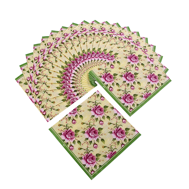 餐巾纸/彩色纸巾花手帕纸厂家直销批发印花餐巾纸详情4