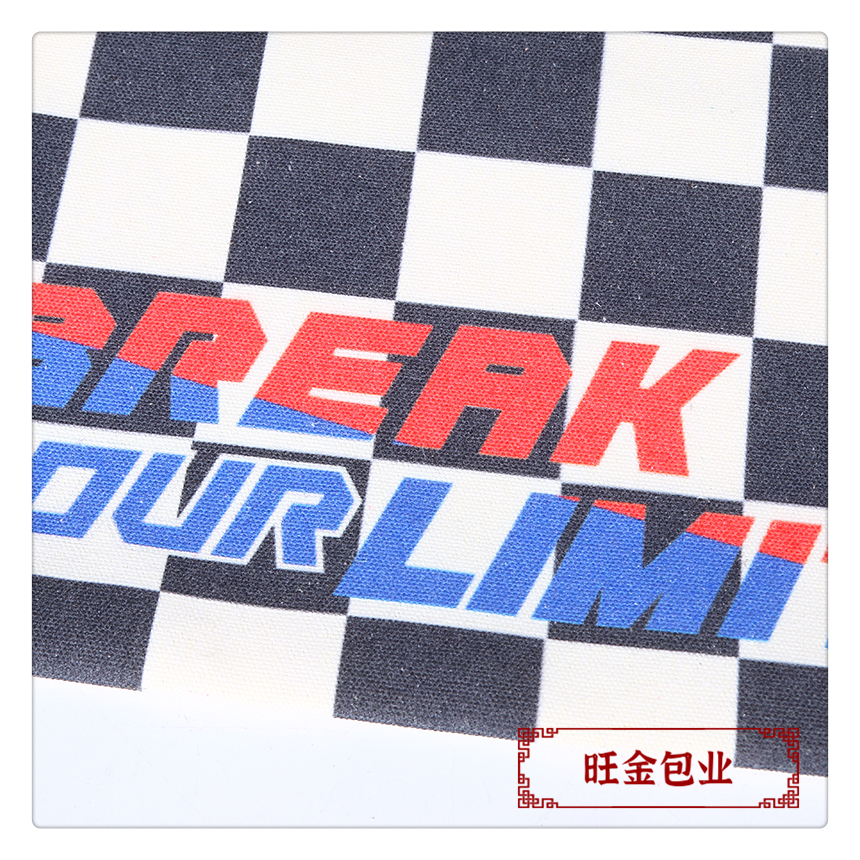 Wholesale of new canvas bags, black and white checkered letter canvas bags, student handbags, shopping bags pic 7