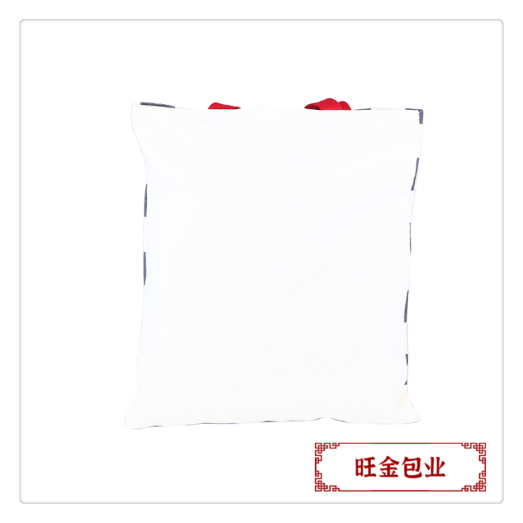 Wholesale of new canvas bags, black and white checkered letter canvas bags, student handbags, shopping bags details Picture