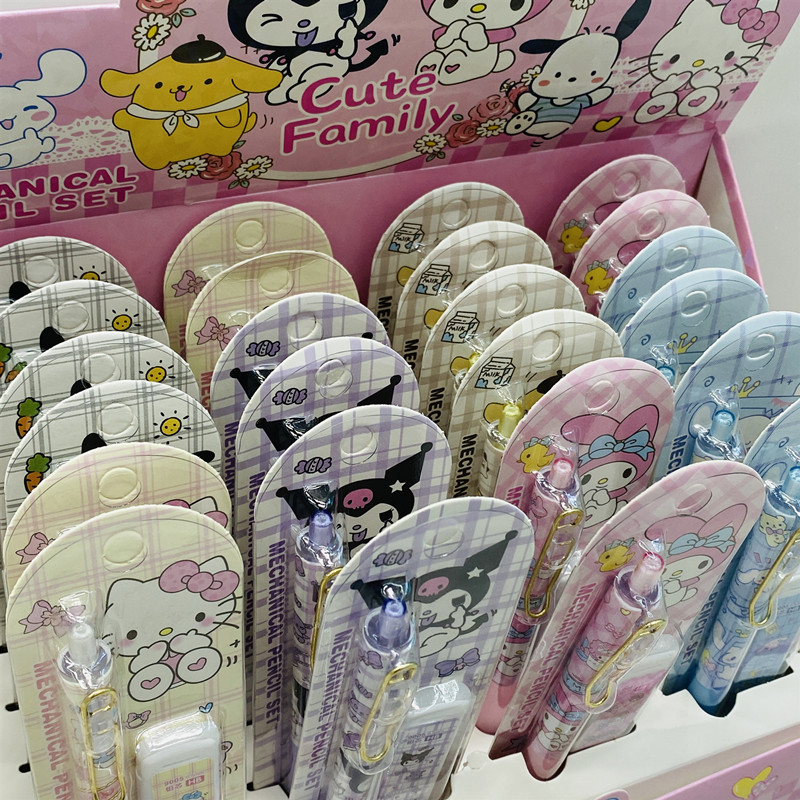 Wholesale of new children's pencil sets, cartoon activity pencils, sharp-free pencils, high appearance level pencils and lead core combinations Specification drawing
