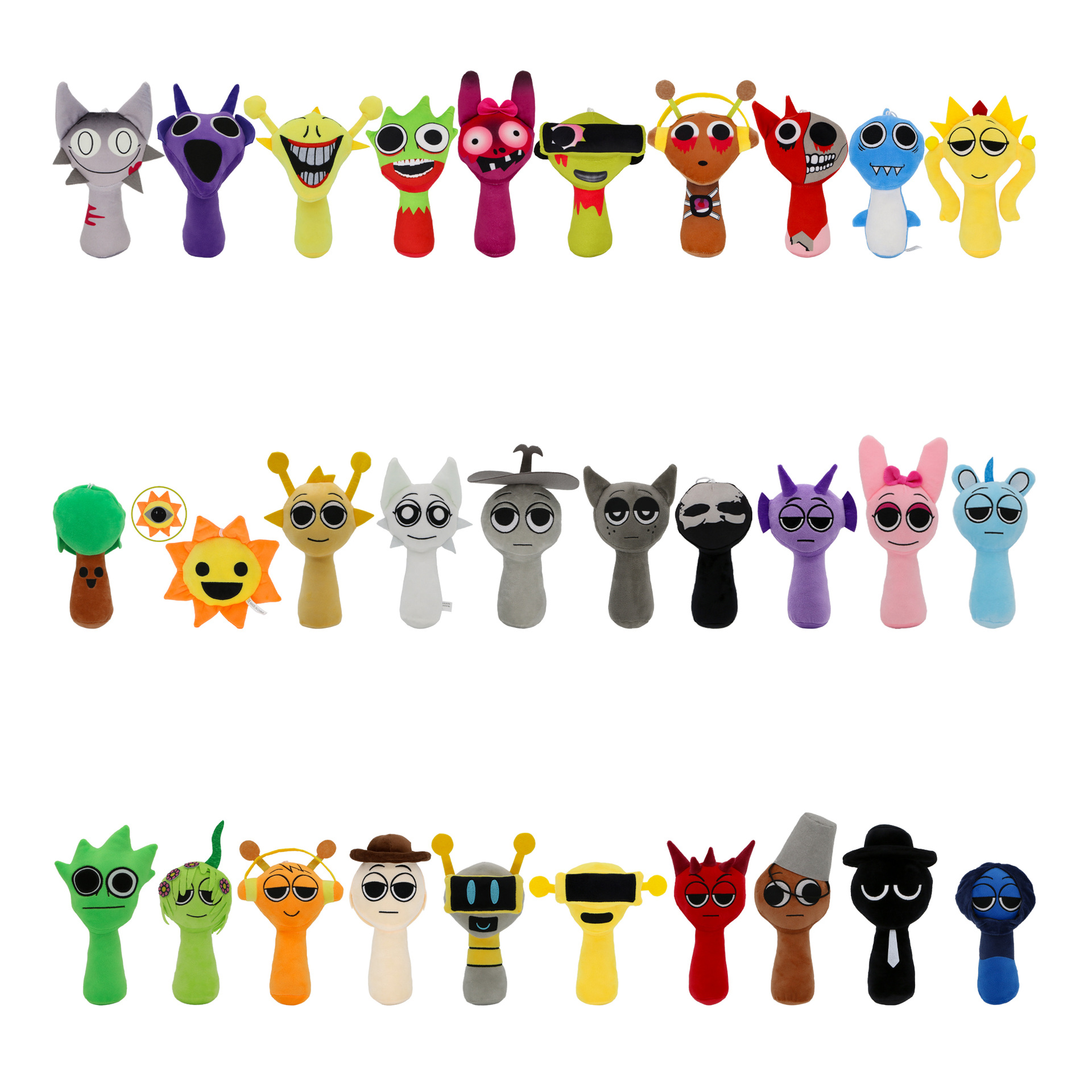 2025年跨境新品 Sprunki Plush节奏盒子毛绒玩具玩偶娃娃游戏周边详情1