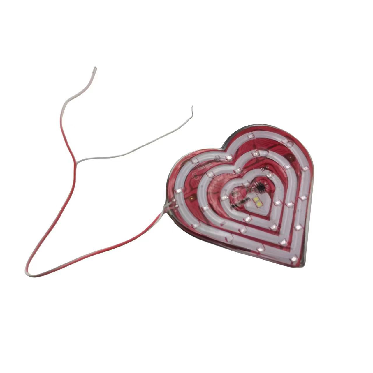 Cross-border best-selling motorcycle 12V color light, flashing light, LED seven-color light, heart-shaped peach light, rear flashing light Item Picture