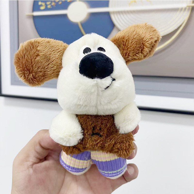 Cute foodie dog pendant, plush toy doll, doll bag, hanging decoration, keychain, claw machine doll details Picture