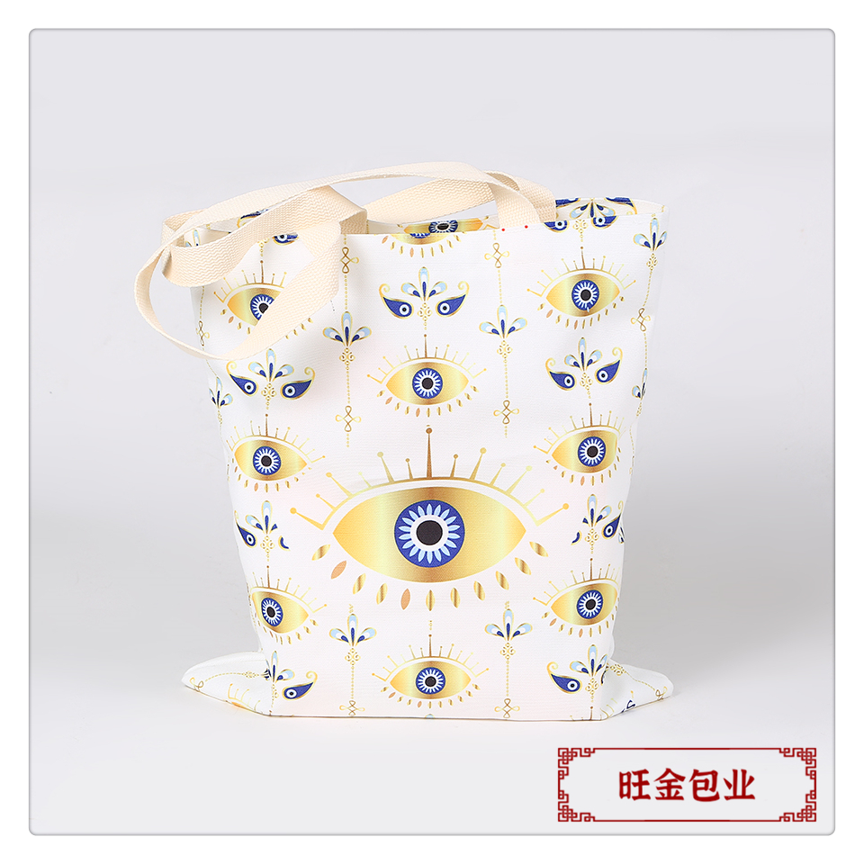 Factory canvas hand-held bags with logo and pattern printing, advertising bags, cotton bags, blank cotton material wholesale pic 4