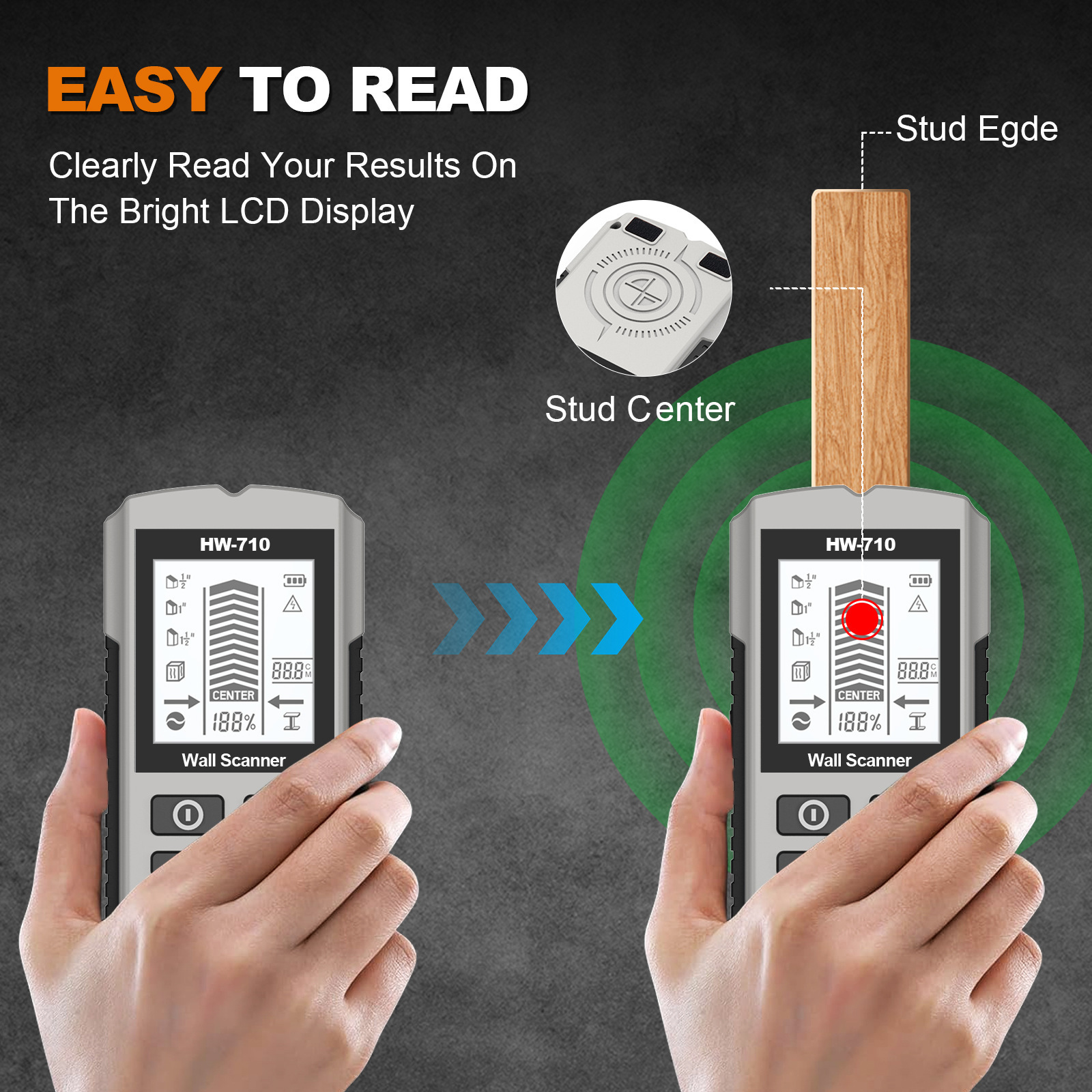 新款五合一 墙体探测仪 螺柱柱子探测器测量仪 墙体金属探测仪详情31