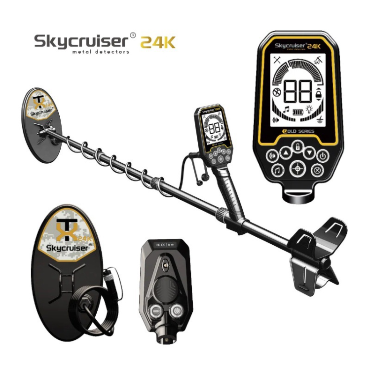 Skycruiser 24K矿用金属探测仪高精度黄金探测器户外寻宝仪器