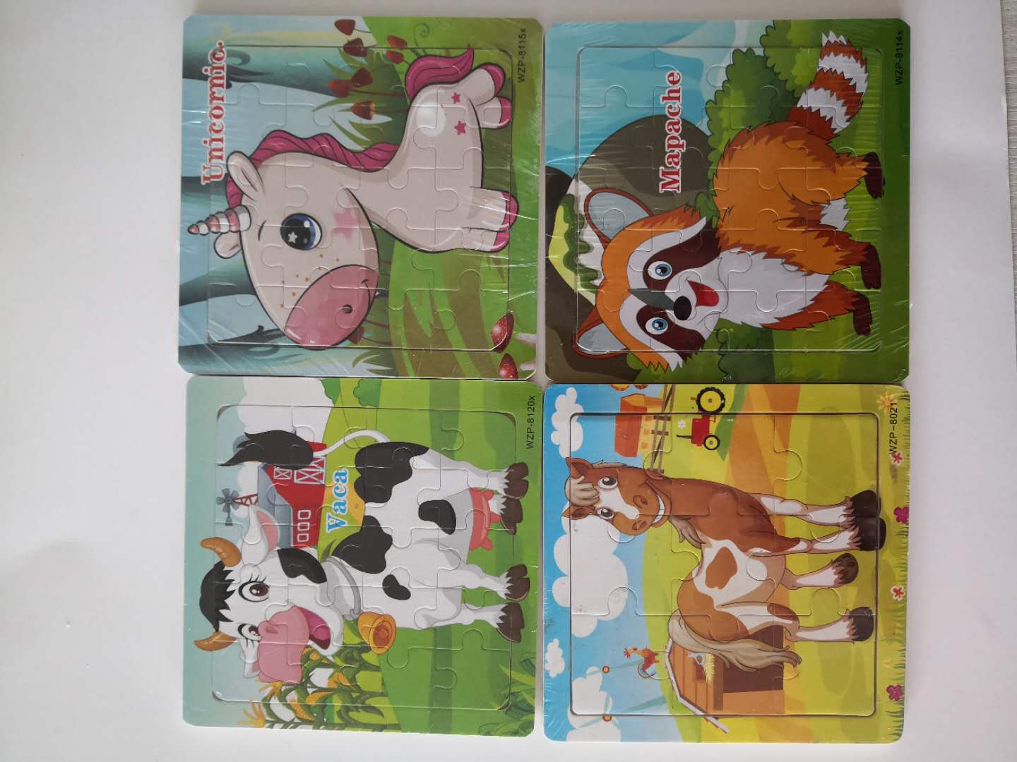 9 wooden children's jigsaw puzzle toys for intelligence and early childhood education. Wooden toys for children's intelligence Specification image