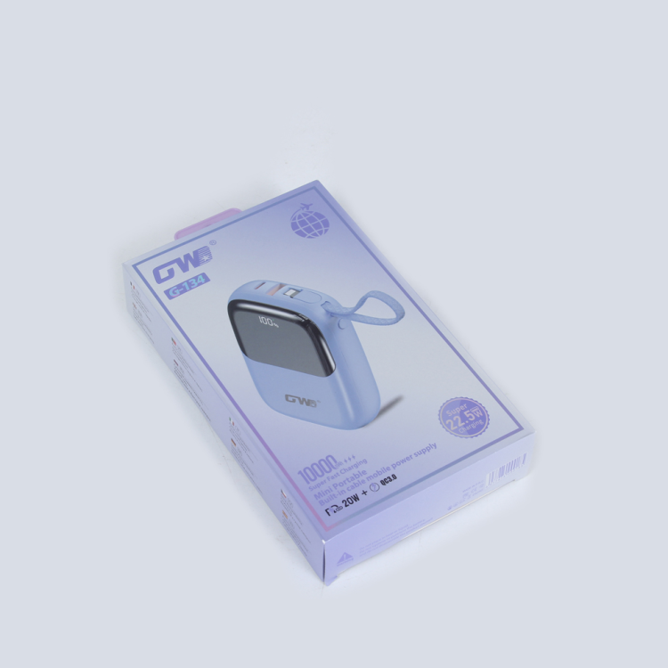 G-134 Power Bank With Built-In Display, 10,000 Mah Specification, Suitable For Mobile Phones, Tablets And Computers details Picture