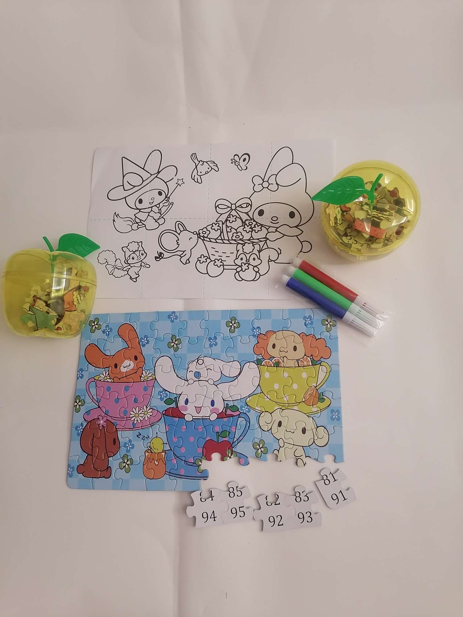 Apple 60-piece jigsaw puzzle, a hands-on and brain-stimulating toy for children pic 6