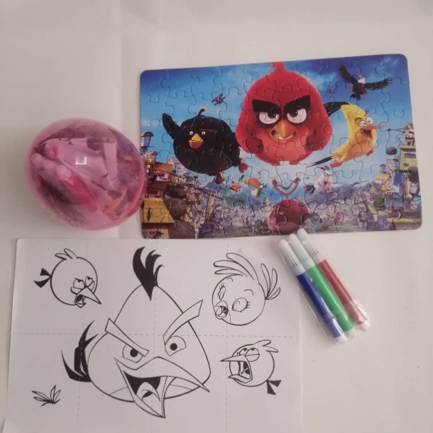 60-piece bird egg jigsaw puzzle, scribble and draw, children use their hands and minds, stay away from mobile phones Application Scenario