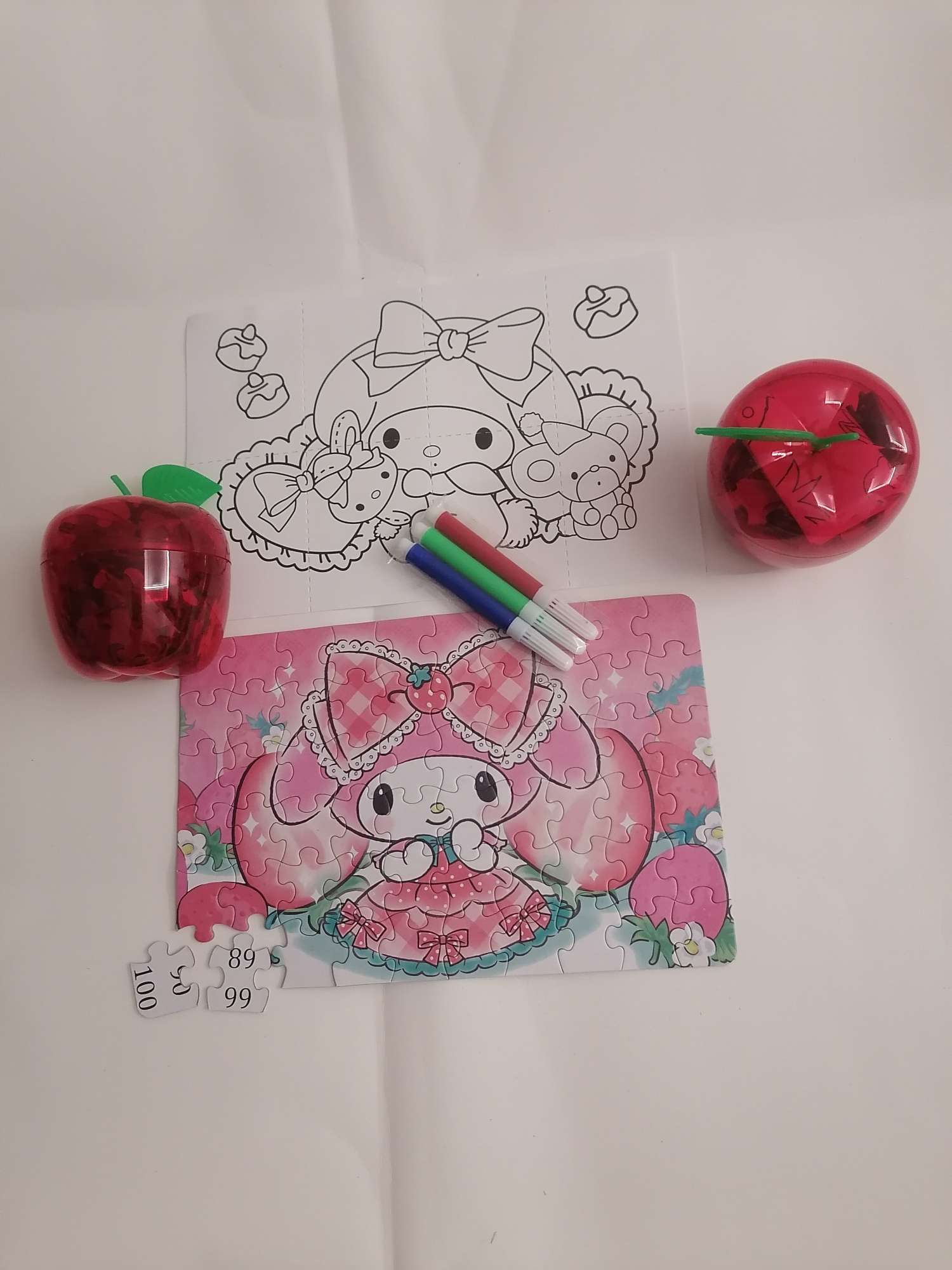 Apple 60-piece jigsaw puzzle, a hands-on and brain-stimulating toy for children pic 4