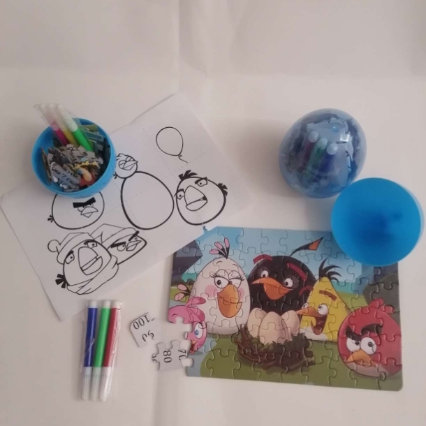 60-piece bird egg jigsaw puzzle, scribble and draw, children use their hands and minds, stay away from mobile phones details Picture