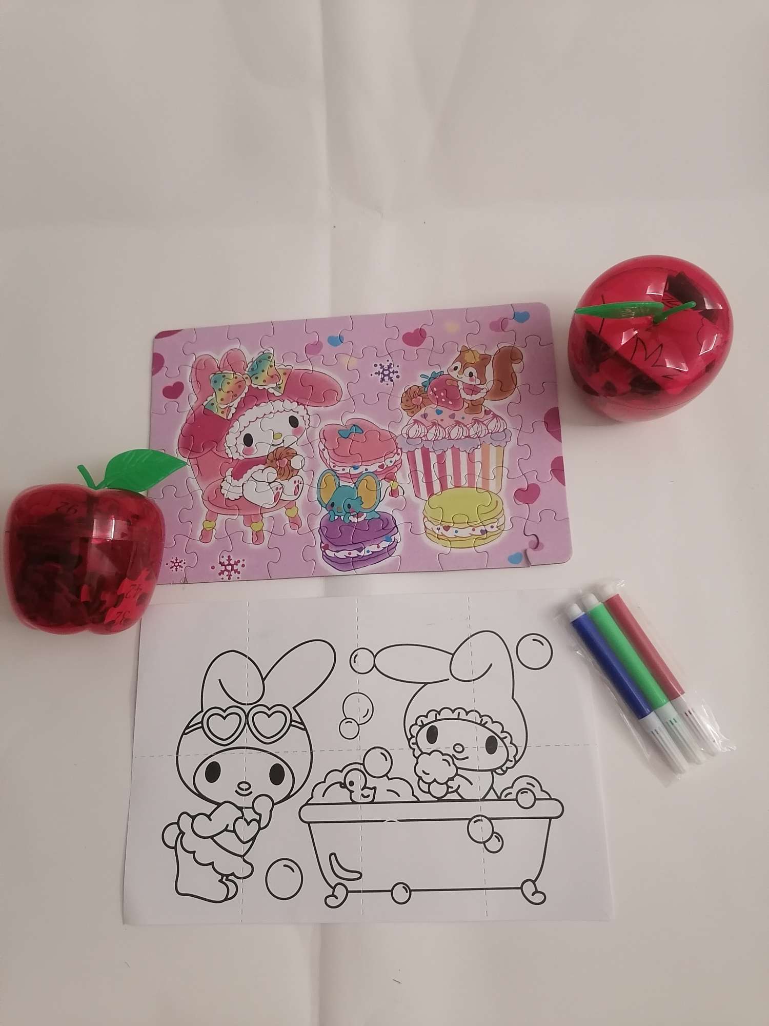 Apple 60-piece jigsaw puzzle, a hands-on and brain-stimulating toy for children pic 5