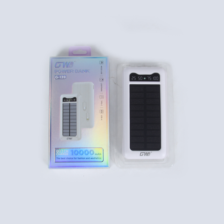Gw-139 Solar Power Bank, 10,000 Mah Portable Power Bank, Power Bank, Wireless Power Bank, Mobile Phone Power Bank, 3C Certified Specification drawing