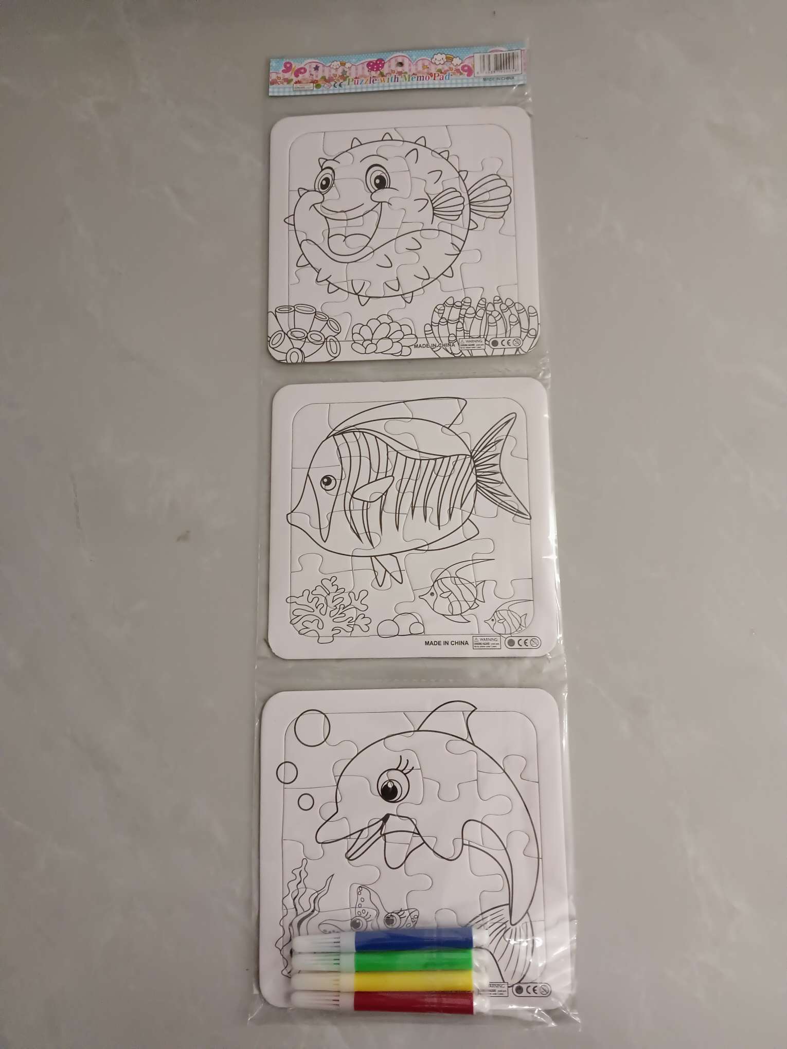 Black and white paper jigsaw puzzles, children's diy graffiti painting jigsaw puzzles, educational toys wholesale pic 9