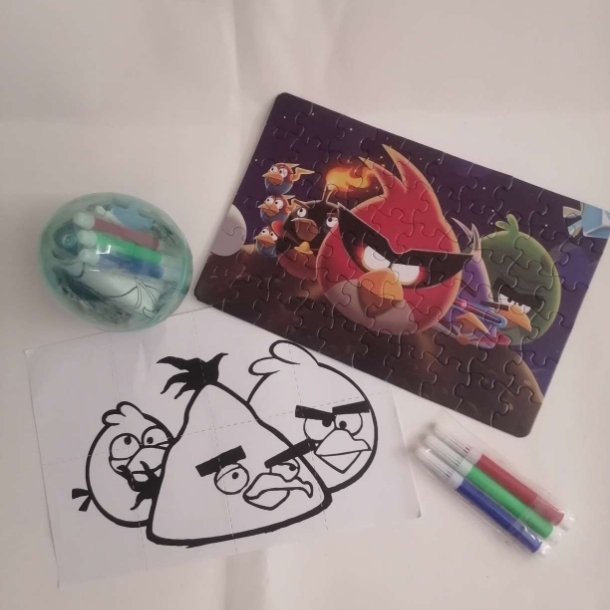 60-piece bird egg jigsaw puzzle, scribble and draw, children use their hands and minds, stay away from mobile phones Item Picture