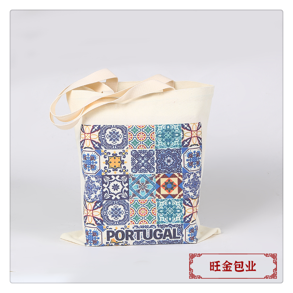 Wholesale cotton bags with logo printing, advertising printing, gift cotton handbags, creative single-shoulder canvas bags, canvas bags pic 3