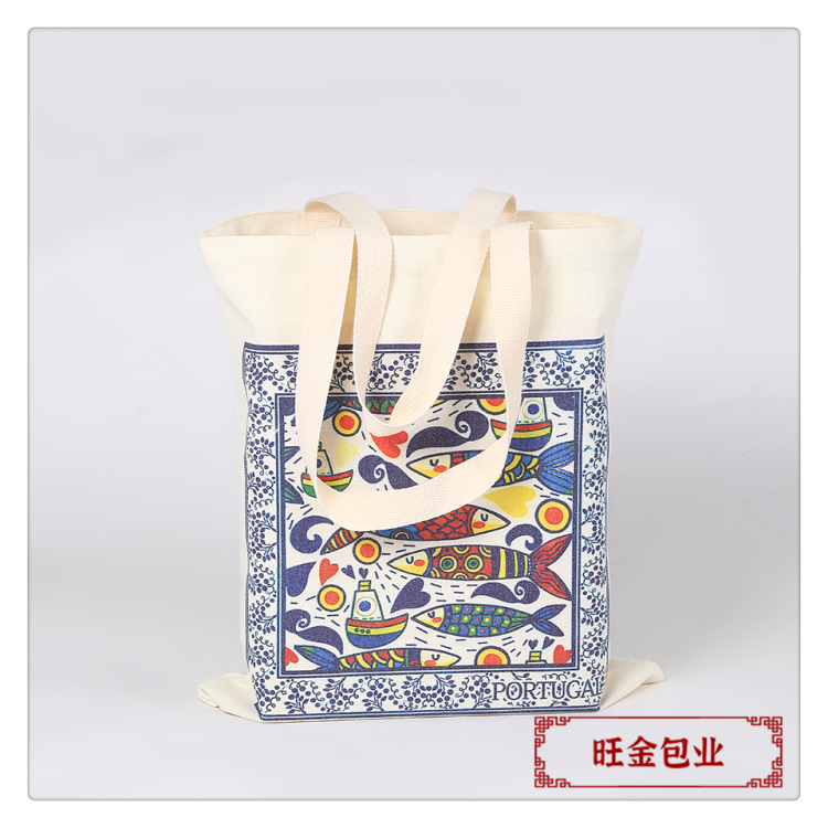 Customized and wholesale canvas bags, single-shoulder backpack bags, ribbon logo printed, canvas bags printed, hand-held canvas bags printed with log Application Scenario