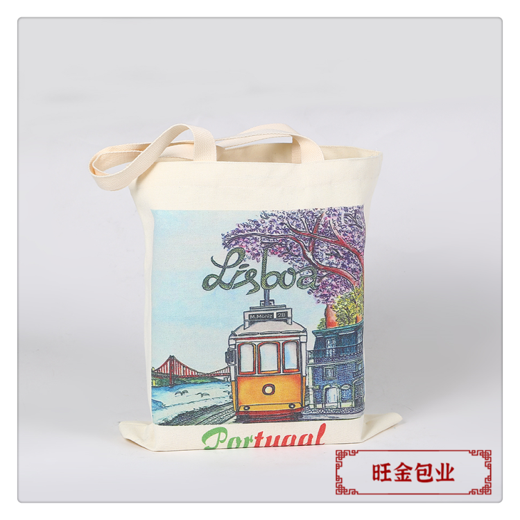 Wholesale cotton bags with logo printing, advertising printing, gift cotton handbags, creative single-shoulder canvas bags, canvas bags details Picture