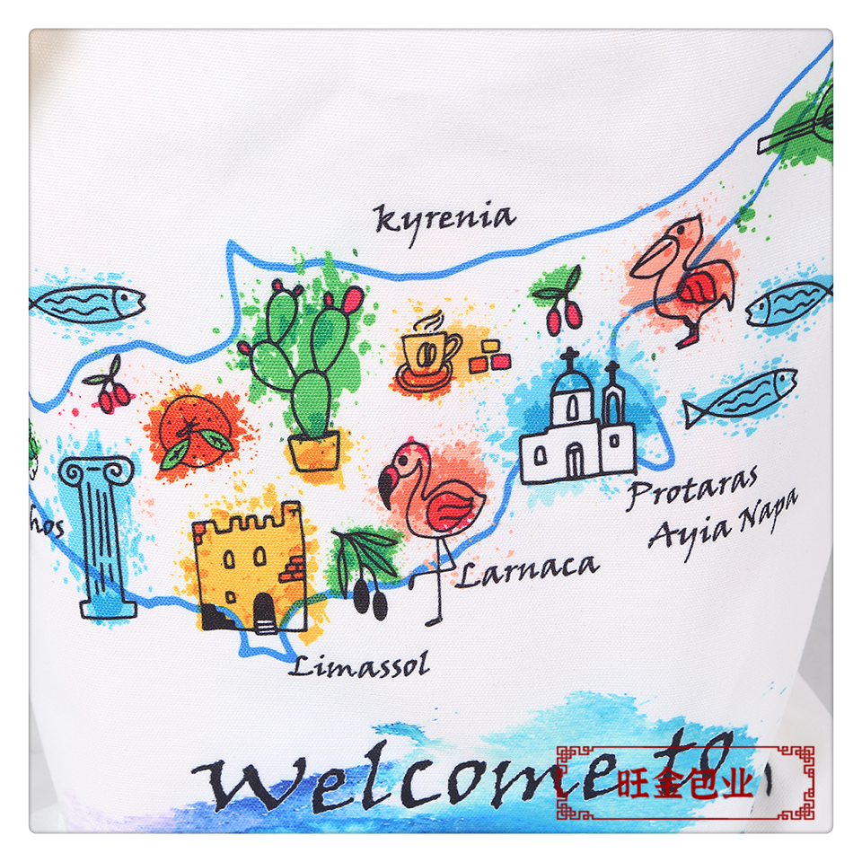 Cotton canvas bag, student single-shoulder shopping canvas bag, advertising hand-held canvas bag, customized logo pic 4