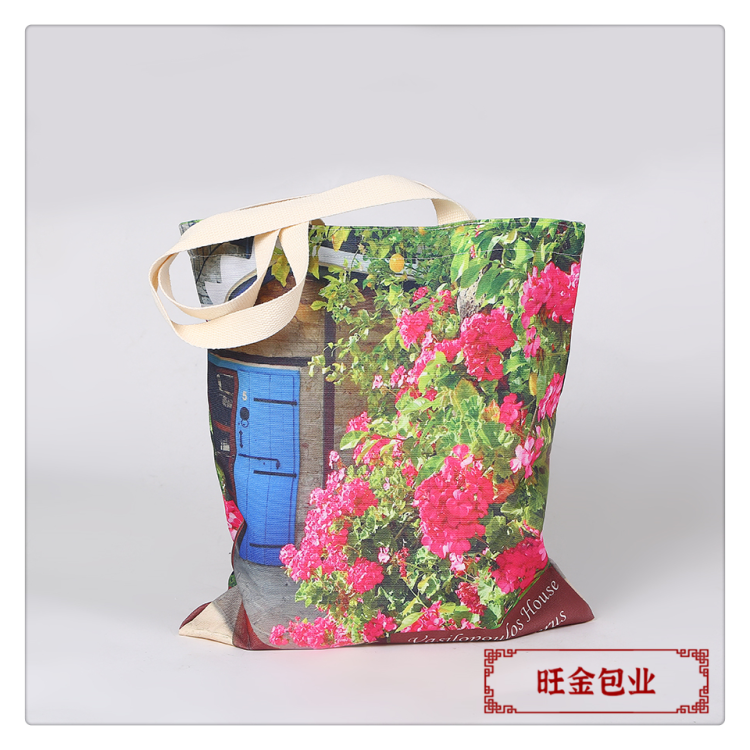 Cotton canvas bag, student single-shoulder shopping canvas bag, advertising hand-held canvas bag, customized logo Application Scenario