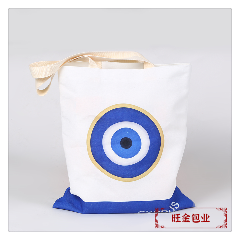 Customized wholesale of thickened canvas bags, single-shoulder hand-carry canvas bags, large-capacity advertising logo cotton shopping bags pic 3